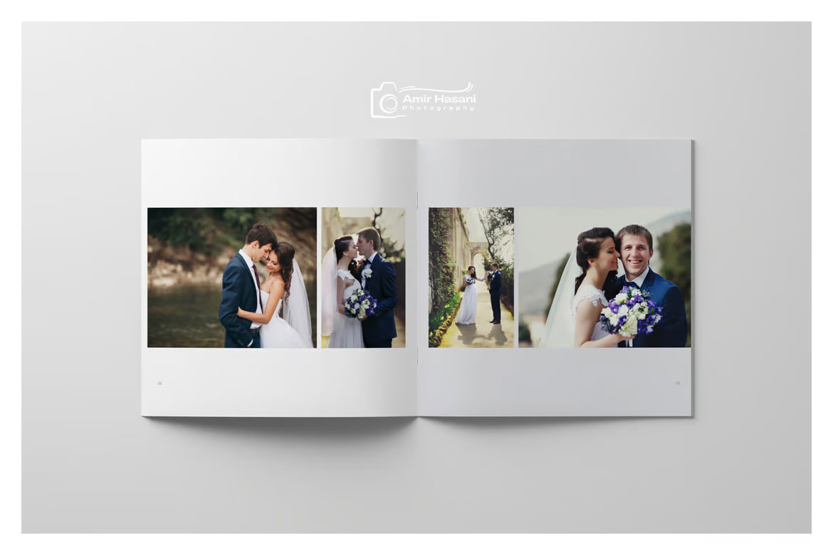 دانلود قالب آلبوم عروسی حرفه‌ای Wedding Album Template