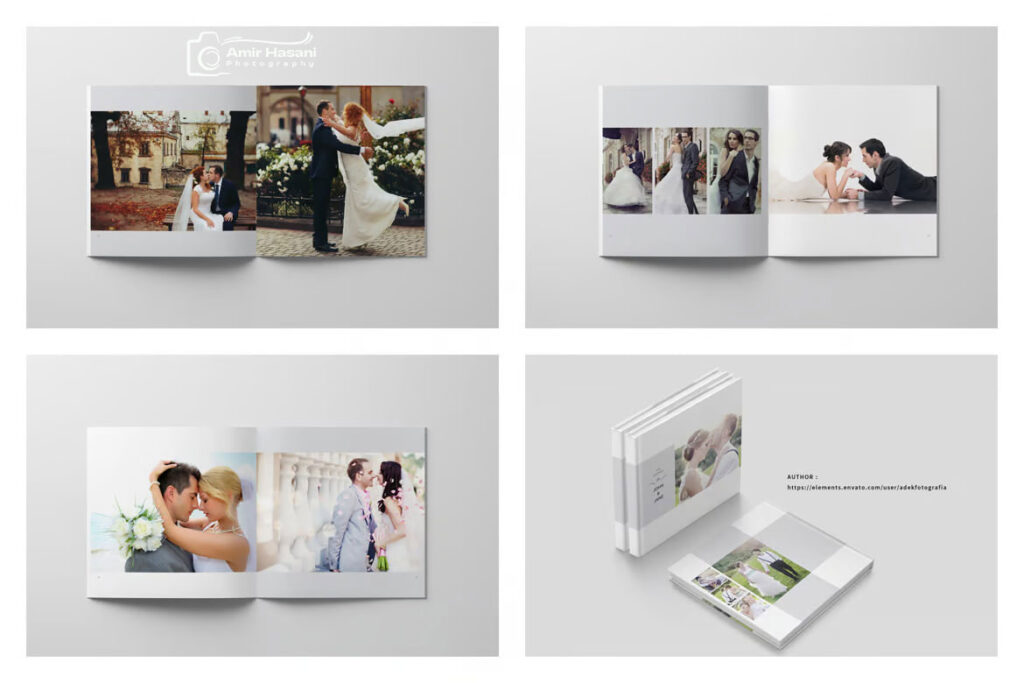 دانلود قالب آلبوم عروسی حرفه‌ای Wedding Album Template