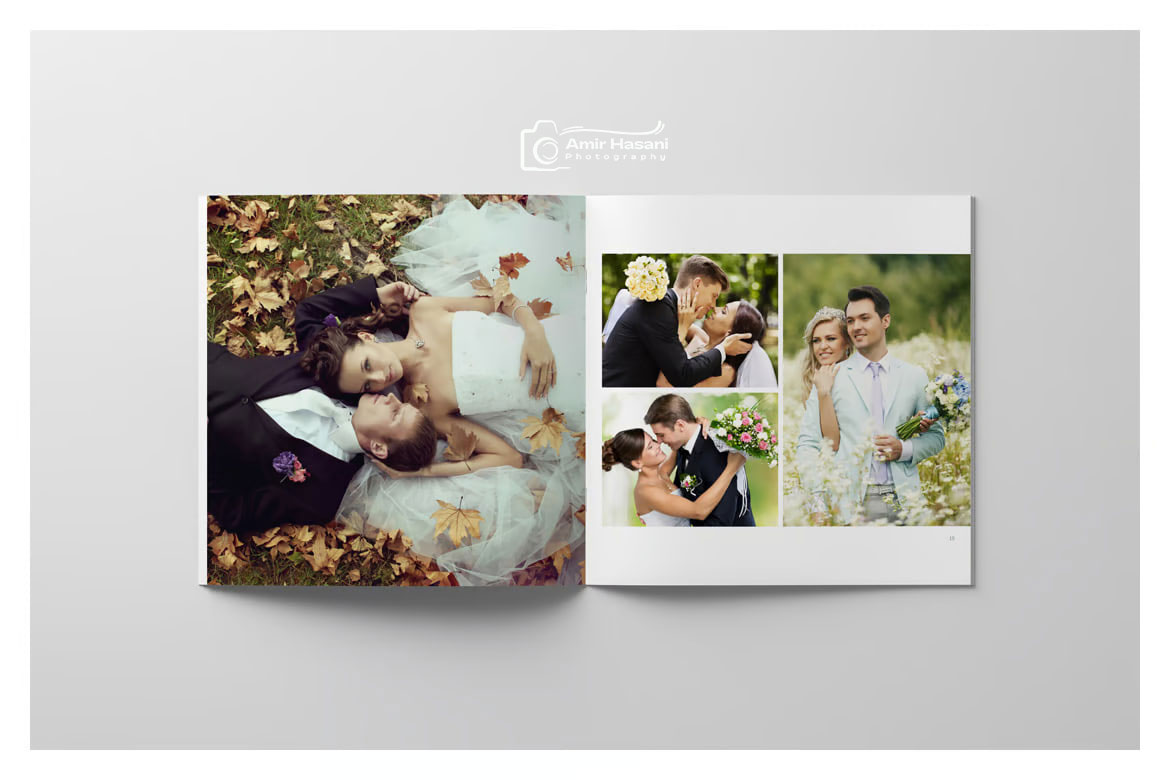 دانلود قالب آلبوم عروسی حرفه‌ای Wedding Album Template
