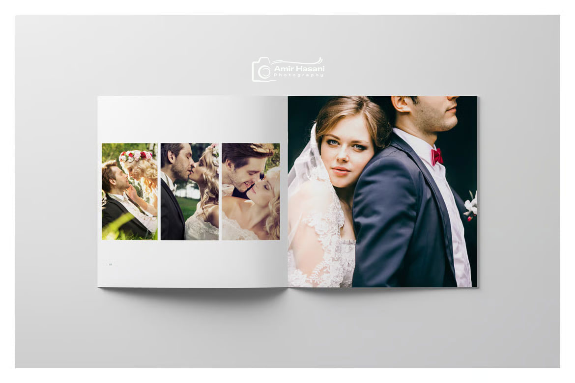 دانلود قالب آلبوم عروسی حرفه‌ای Wedding Album Template