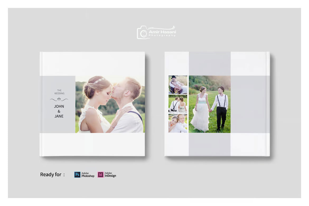 دانلود قالب آلبوم عروسی حرفه‌ای Wedding Album Template