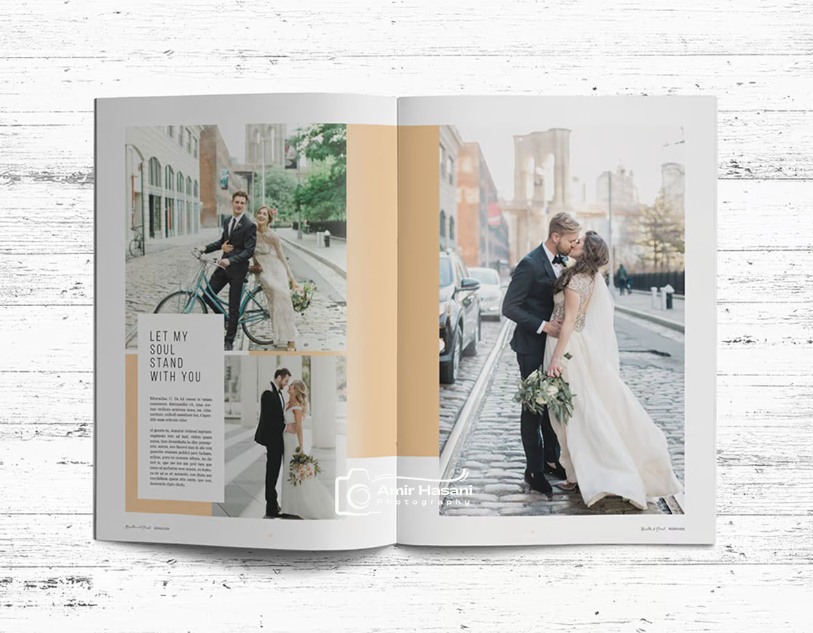 دانلود قالب PSD و InDesign آلبوم عروسی Wedding Album