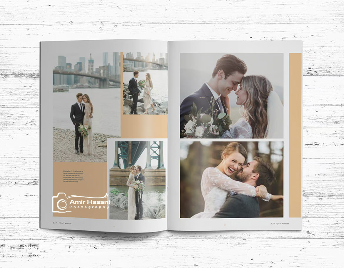 دانلود قالب PSD و InDesign آلبوم عروسی Wedding Album