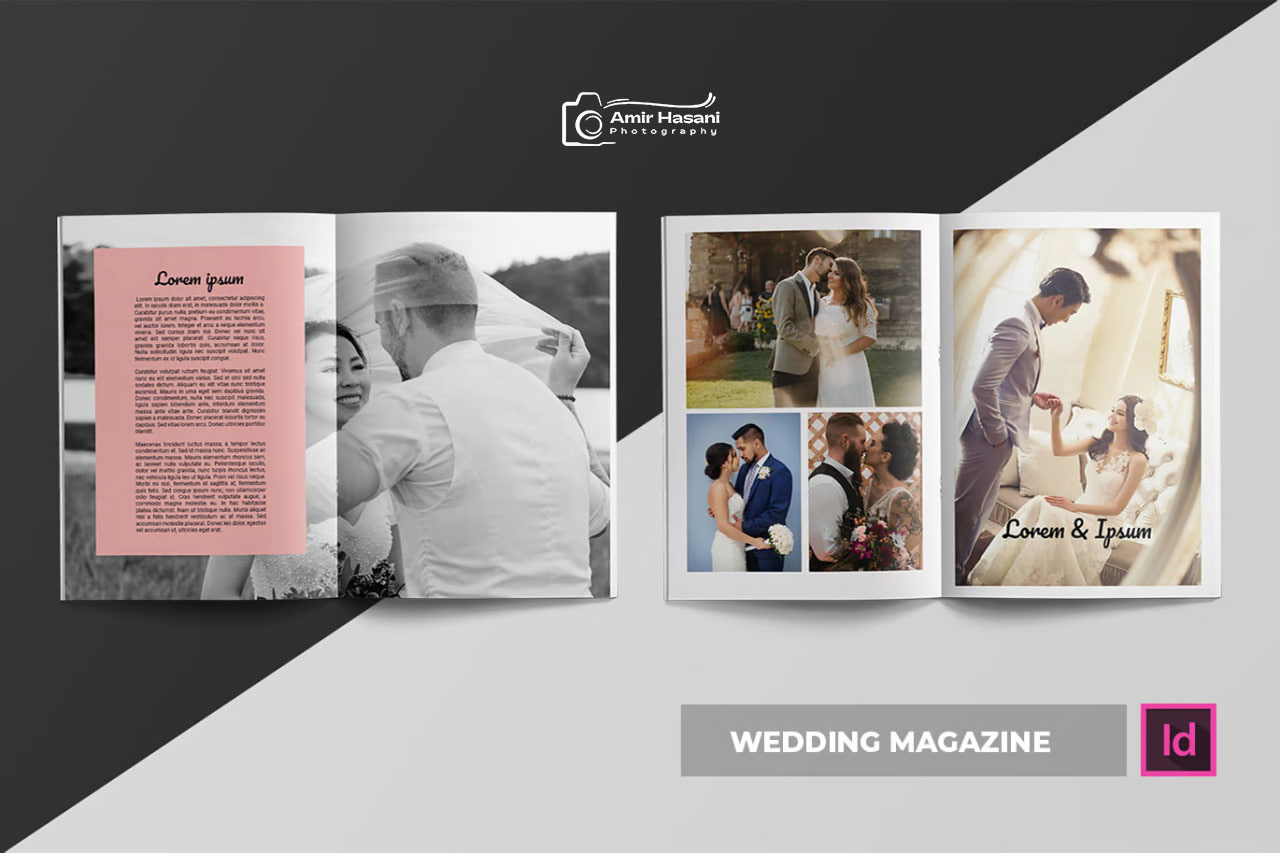 دانلود قالب مجله عروسی، Wedding Magazine حرفهای