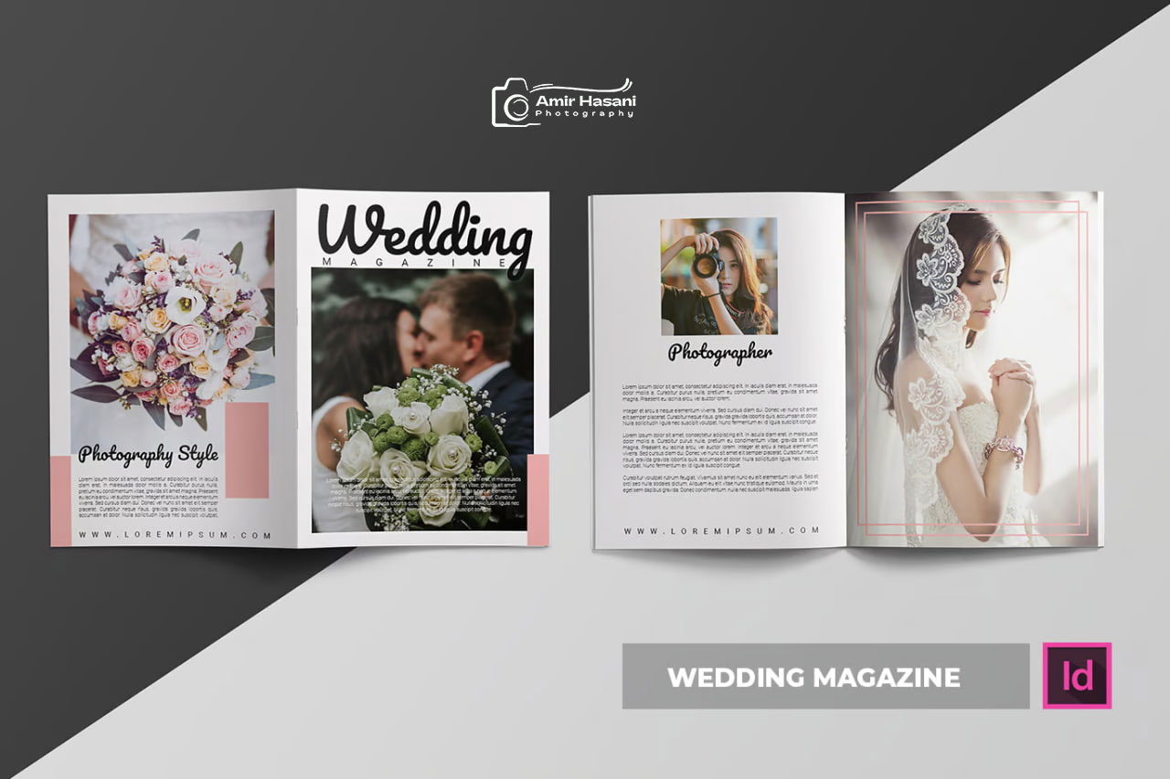 دانلود قالب مجله عروسی، Wedding Magazine حرفهای
