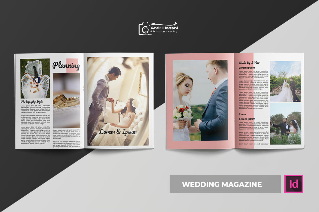 دانلود قالب مجله عروسی، Wedding Magazine حرفهای