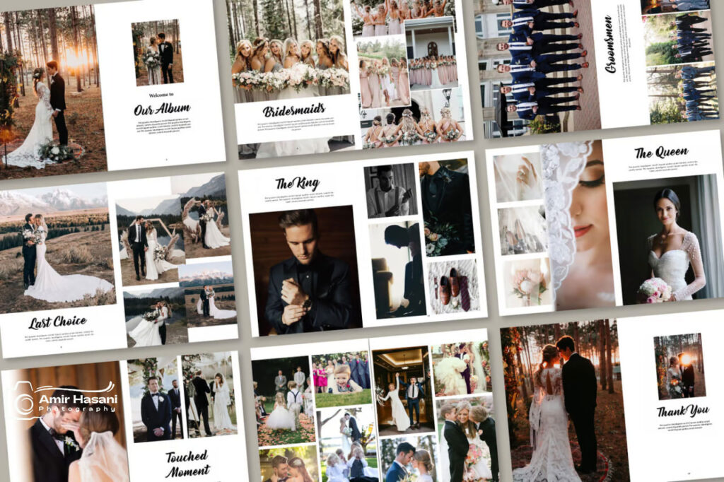 دانلود قالب فوتوبوک عروسی، Photobook Template