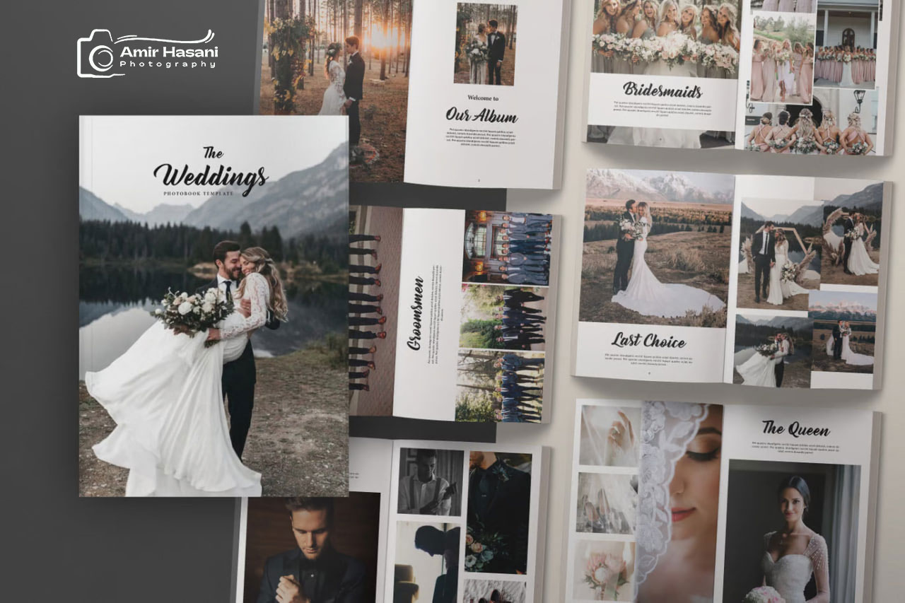 دانلود قالب فوتوبوک عروسی، Photobook Template