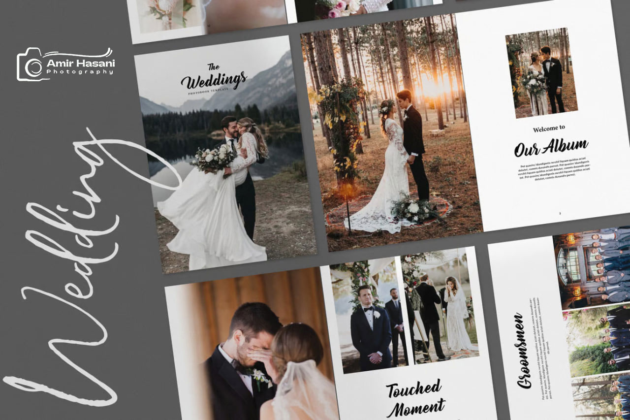 دانلود قالب فوتوبوک عروسی، Photobook Template