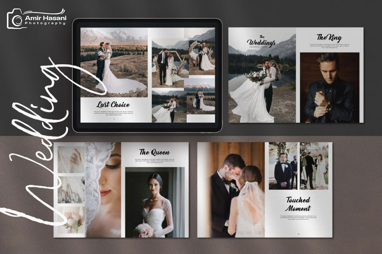دانلود قالب فوتوبوک عروسی، Photobook Template
