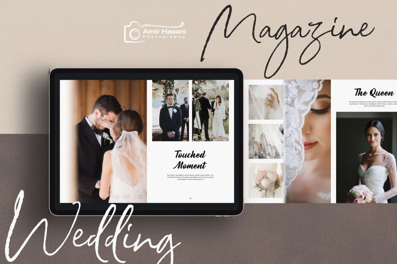 دانلود قالب فوتوبوک عروسی، Photobook Template